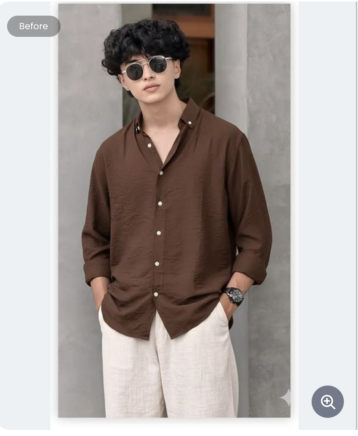Designer Shirt before virtual try-on